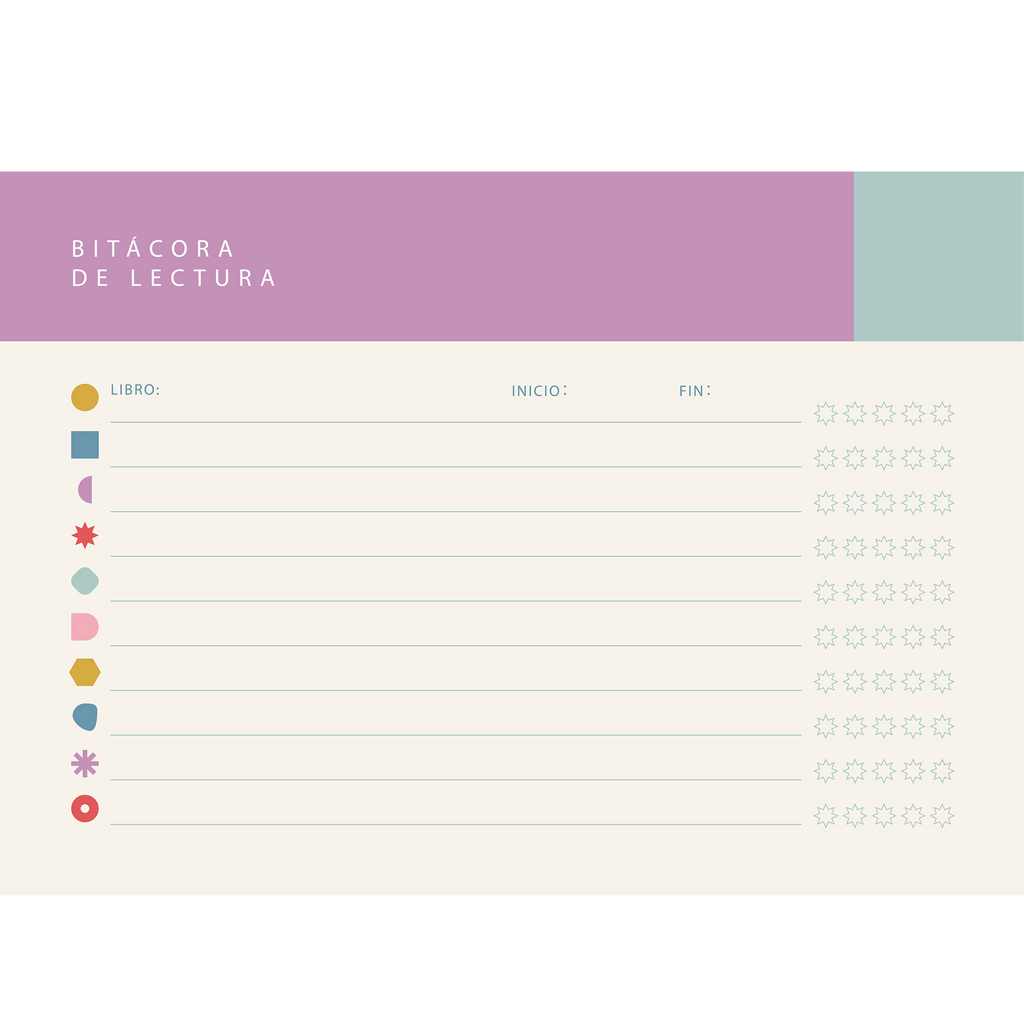 Bitácora de Lectura - Diario para Lectores | Hermosa Vida