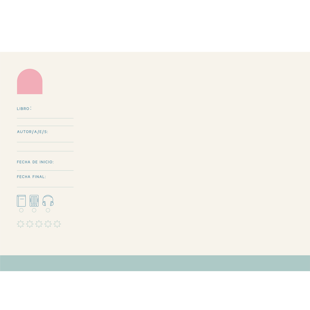 Bitácora de Lectura - Diario para Lectores | Hermosa Vida