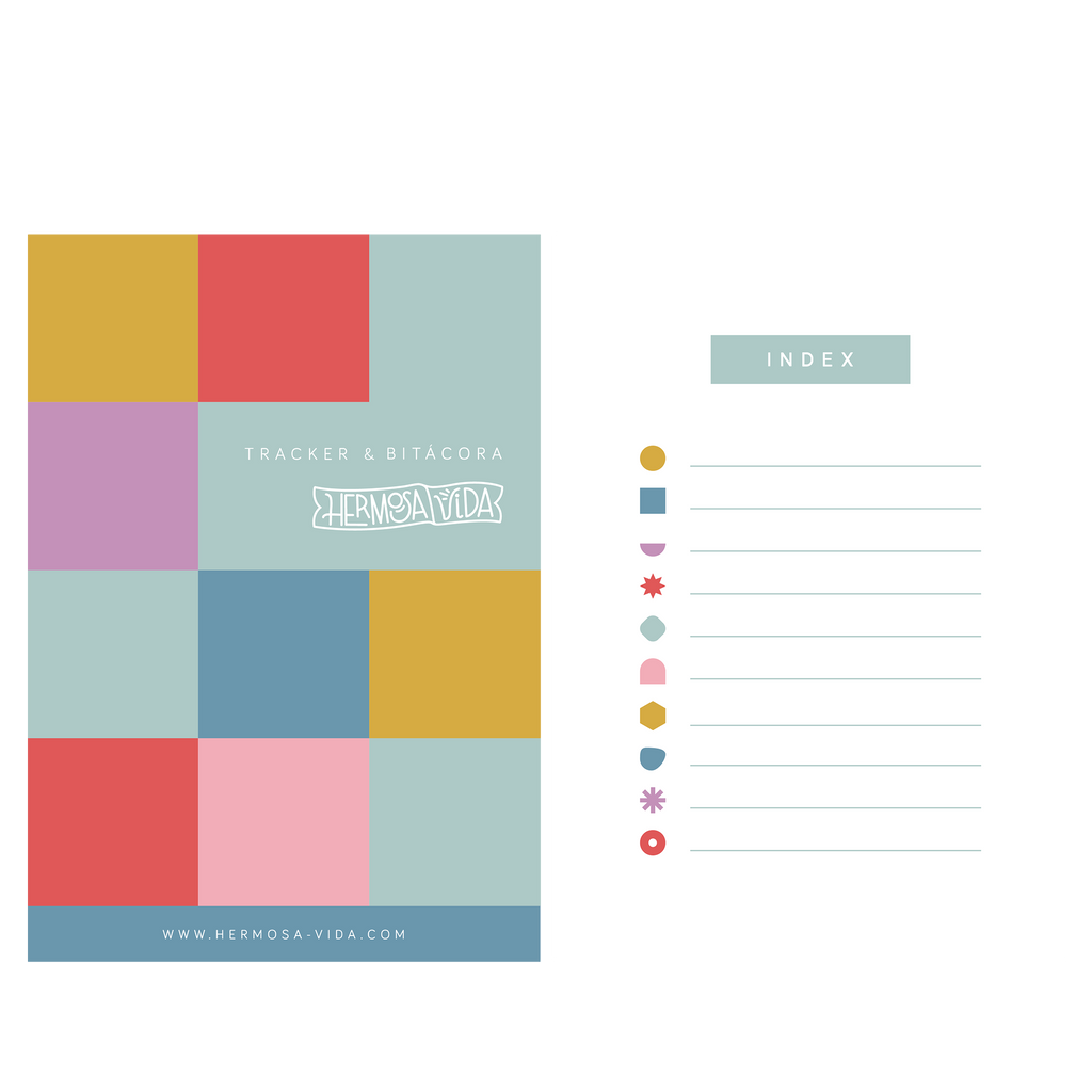 Bitácora de lectura + Rastreador de hábitos - A5 Imprimible | Hermosa Vida