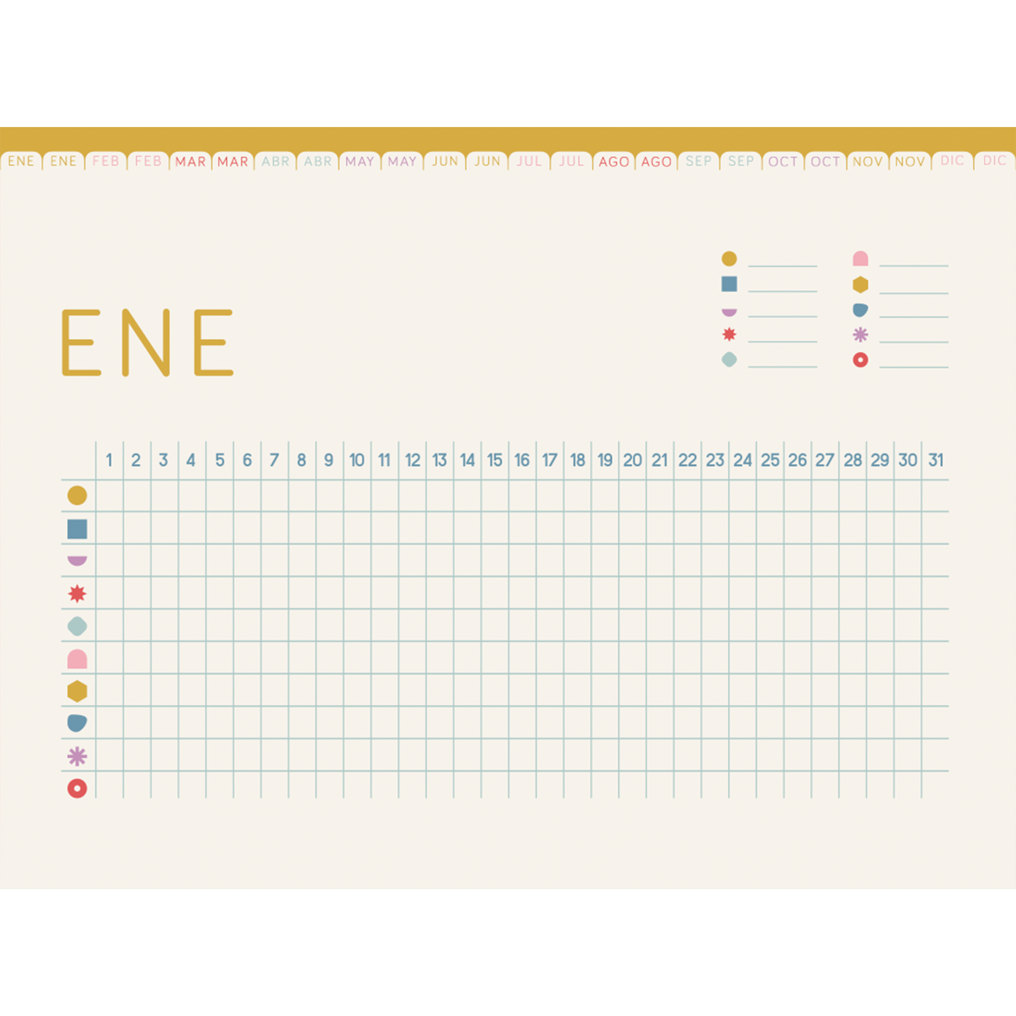 Rastreador de Hábitos - Planificador digital | Hermosa Vida